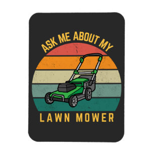 Imán Funny Gardening Lawn Care Dad