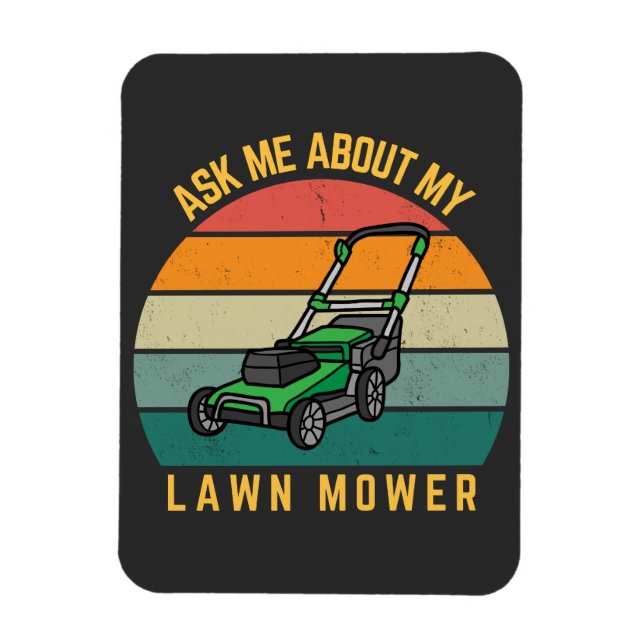 Imán Funny Gardening Lawn Care Dad (Vertical)
