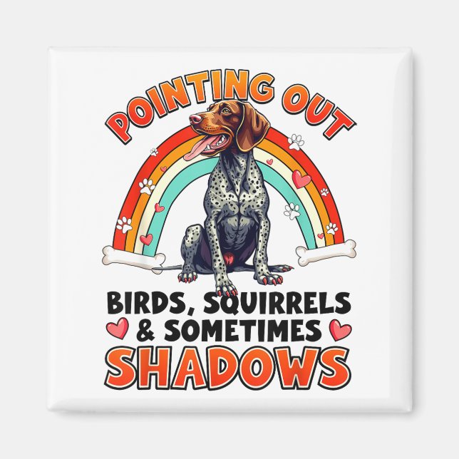 Imán Funny German Shorthaired Inter Design For Dog Love (Frente)