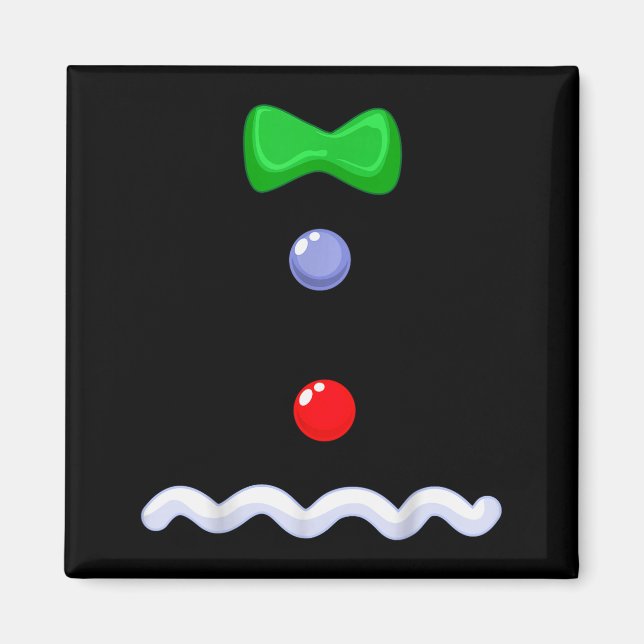 Imán Funny Gingerbread Man Christmas Costume  (Frente)