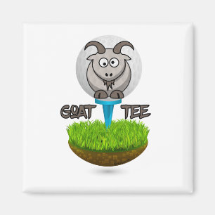 Imán Funny Goat Golf Tee