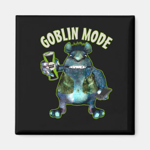 Imán Funny Goblin Mode Lazy Troll Slobbin Antisocial