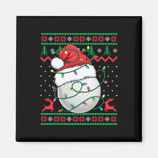 Imán Funny Golf Ugly Christmas Sweater Womens Mens Golf
