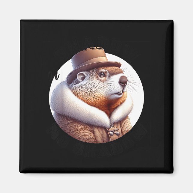 Imán Funny Goundhog Graphic  (Frente)