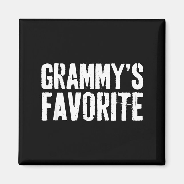 Imán Funny Grammy’s Favorite Funny Grandparent Granhild (Frente)