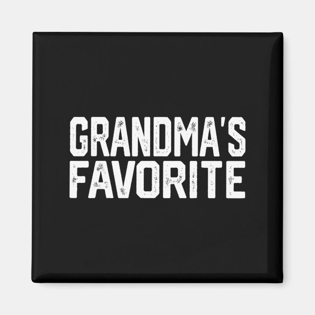 Imán Funny Grandma's Favorite Grandparent Granhild  (Frente)