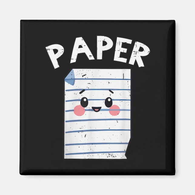 Imán Funny Group Halloween Set - Tijeras de papel de ro (Frente)