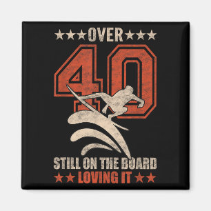 Imán Funny Guay Surfer Dude Surfboard Surfi De 40 Años