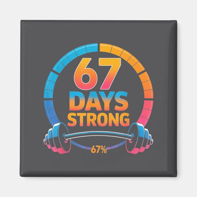 Imán Funny Gym Meme 67  (Frente)