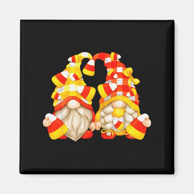 Imán Funny Halloween Candy Corn Decor Cute Candycorn Gn (Frente)