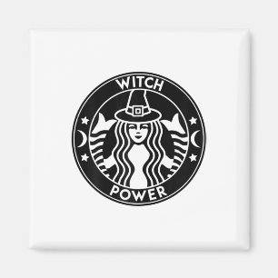 Imán Funny Halloween Disstume Witch Power Fall Gift Per