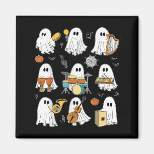 Imán Funny Halloween Fantasma Teatro de Música Playing