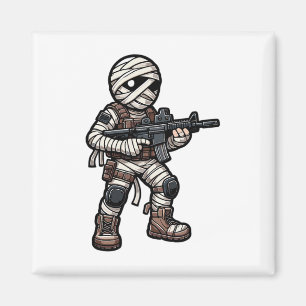 Imán Funny Halloween Tactical Mummy Army Men Veterans C