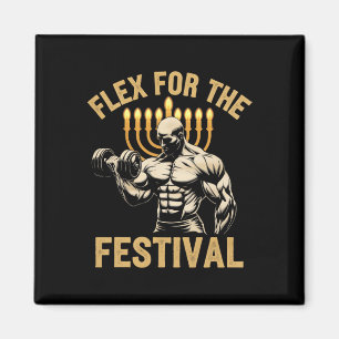 Imán Funny Hanukkah Jewish Gym Workout Flex Para Las Co