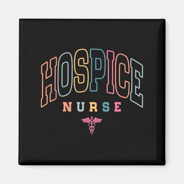 Imán Funny Hospice Nurse Doctor Graduation Medical Nurs (Frente)