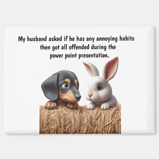 Imán Funny Husband Humor (Anverso)