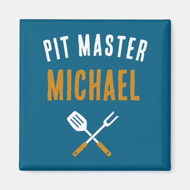 Imán Funny Id Smoke That Name Bbq Grilling Dad  (Frente)