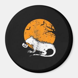 Imán Funny Iguana Calabaza Halloween Vestidos Hombres M