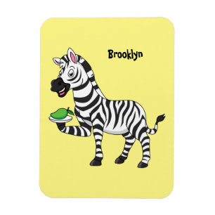 Imán Funny ilustracion de personalizado de cebra