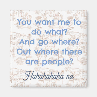 Imán Funny Introvert Magnet, People Phrase Magnet