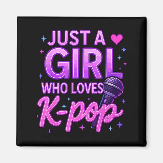 Imán Funny Just A Girl Who Loves K-p  (Frente)