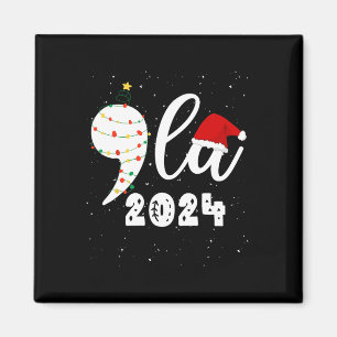 Imán Funny Kamala Harris 2024 Comma La Navidades