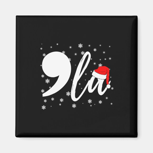 Imán Funny Kamala Harris 2024 Comma La Navidades Para M (Frente)