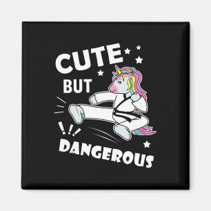 Imán Funny Karate Chica Cumpleaños Regalo Shirte Cute P
