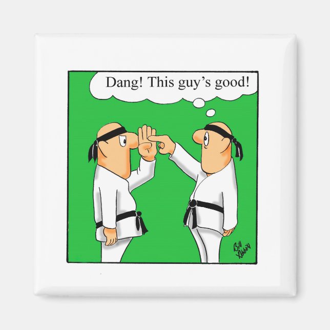 Imán Funny Karate Humor Magnet (Frente)