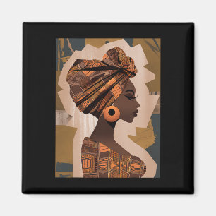 Imán Funny Kente Cloth Head Wrap African American Women