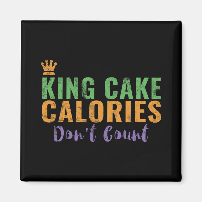 Imán Funny King Cake New Orleans Mardi Gras 2025  (Frente)