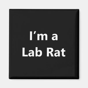 Imán Funny Lab Rat Halloween Costume de Minuto Laz
