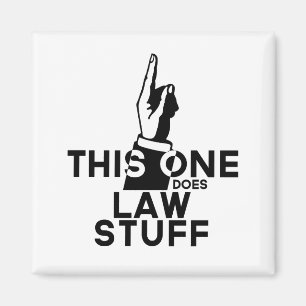 Imán Funny Law Vintage - Abogado Paralegal éste