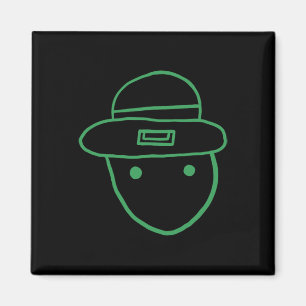 Imán Funny Leprechaun Amateur Sketch Meme Irish St Patr