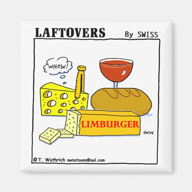 Imán Funny Limburger Personalizado de queso maloliente  (Frente)