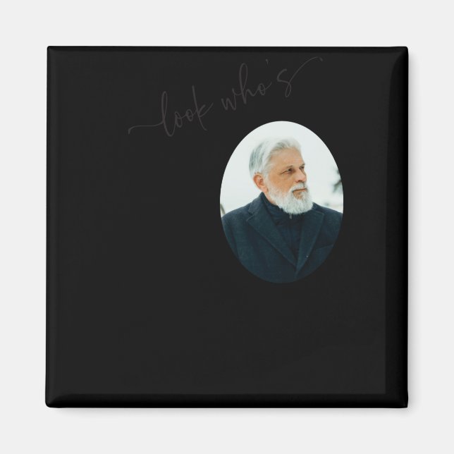 Imán Funny Look Whos 80 Stylish 80th Birthday  (Frente)