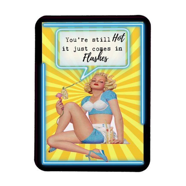 Imán Funny Magnet Best Friend Gift "Hot" (Vertical)