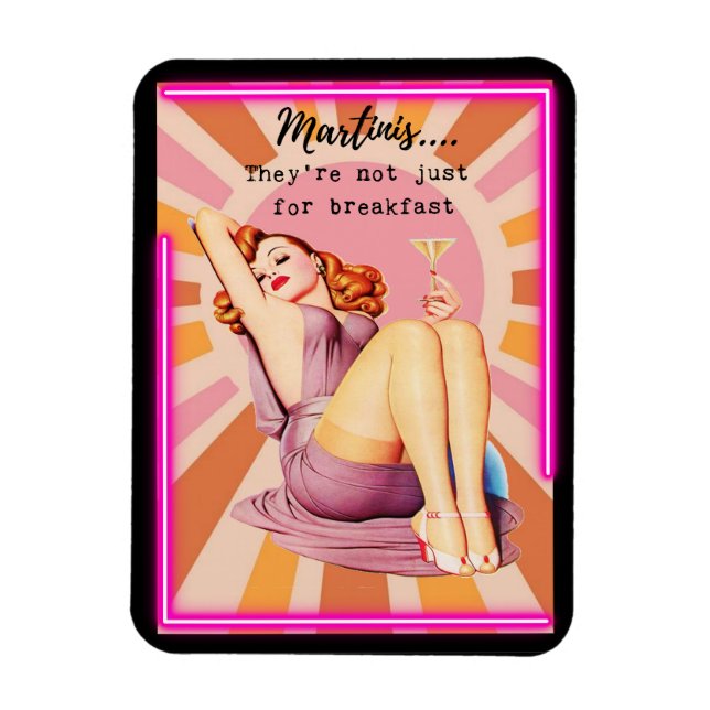 Imán Funny Magnet Best Friend Gift "Martinis" (Vertical)
