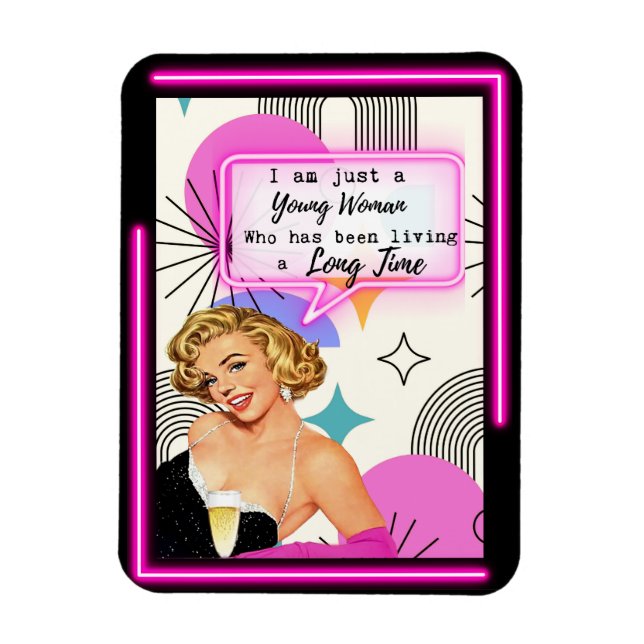 Imán Funny Magnet Best Friend Gift "Young Girl" (Vertical)