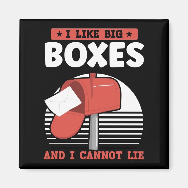 Imán Funny Mailman Postal Worker Mail Carrier (Frente)