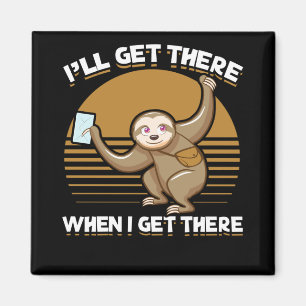 Imán Funny Mailman Sloth Postal Worker