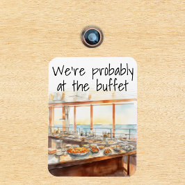 Imán Funny Marcador de puerta de crucero probablemente 