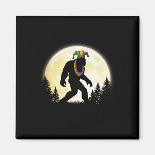 Imán Funny Mardi Gras Niños Pie Grande Hombres Sasquatc