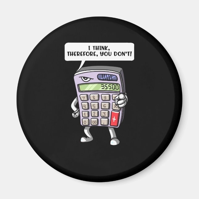 Imán Funny Math Algebra Calculator Mathematics Chiste (Frente)