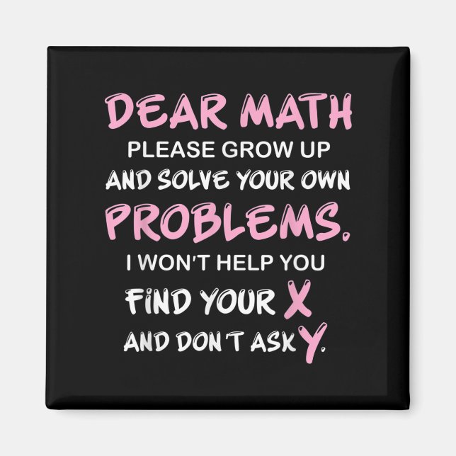 Imán Funny Math Quote  (Frente)