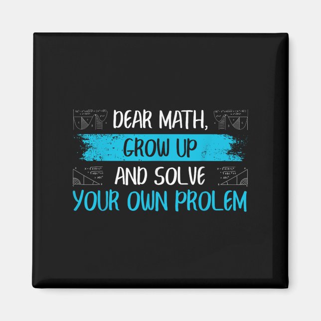 Imán Funny Math Quote Back To School Girls Boys Teens  (Frente)