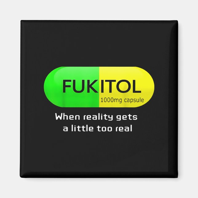 Imán Funny Medication Gooditol Capsule Pharmacy Humor  (Frente)