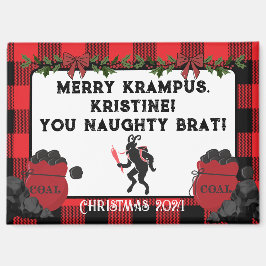 Imán Funny Merry Krampus Navidades Personalizados perso