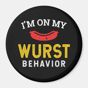 Imán Funny Mi Comportamiento De Wurst Oktoberfest