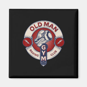 Imán Funny Mma Old Man Boxeo Club de Combate Deportes